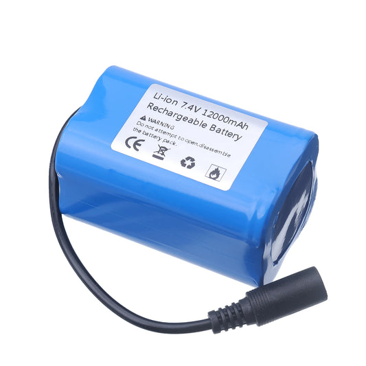 Batterie 7.4v pour bateau amorceur 12000mAh